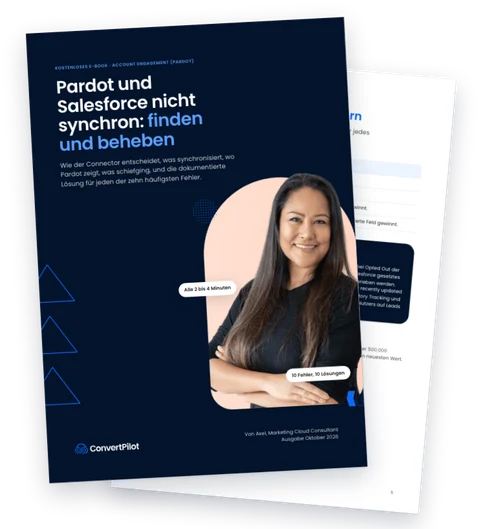 Cover des E-Books Pardot und Salesforce nicht synchron: finden und beheben