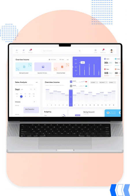 Laptop mit Analytics-Dashboard zur Auswertung der Performance digitaler Anzeigen