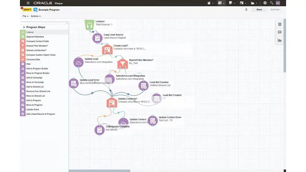 Oracle Eloqua Feature "Program"